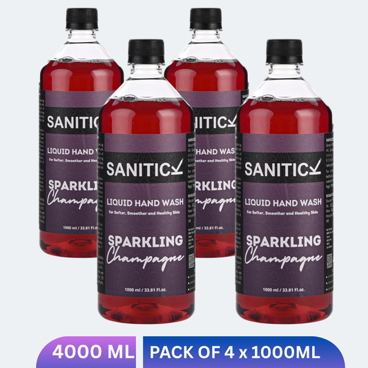 Sparkling Champagne | 4 Litres (Pack of 4x1 Litre)
