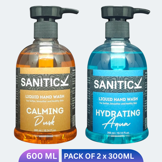 Calming Dusk & Hydrating Aqua | 600ml (Combo Pack of 2x300ml)