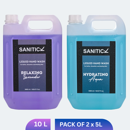 Relaxing Lavender & Hydrating Aqua | 10 Litre (Combo Pack of 2x5 Litre)