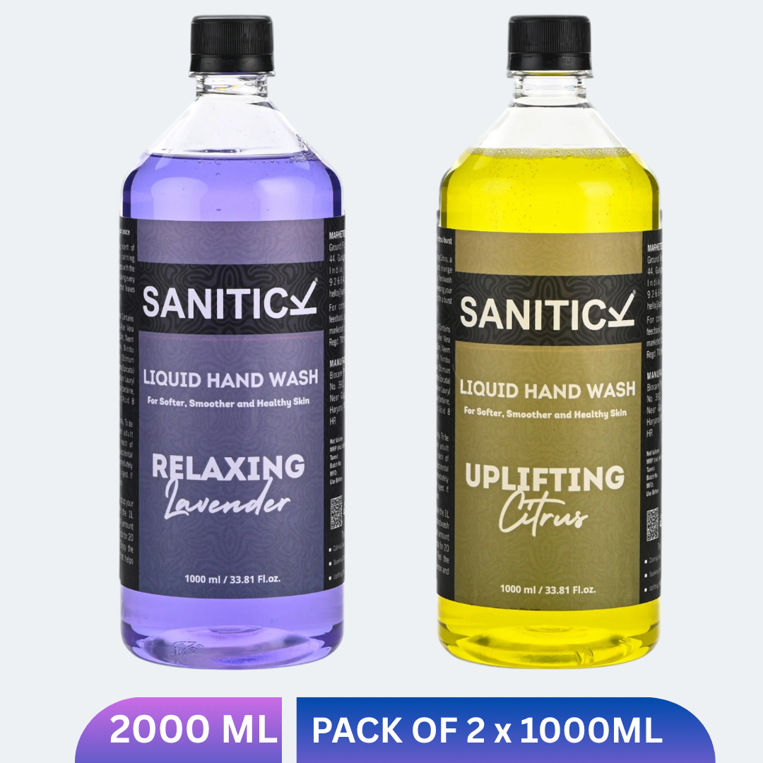 Uplifting Citrus & Relaxing Lavender | 2 Litres (Combo Pack of 2x1 Litre)