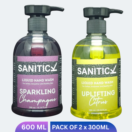 Uplifting Citrus & Sparkling Champagne | 600ml (Combo Pack of 2x300ml)