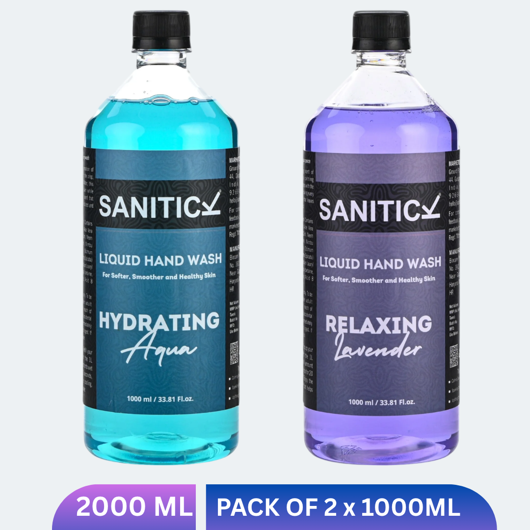 Relaxing Lavender & Hydrating Aqua | 2 Litres (Combo Pack of 2x1 Litre)
