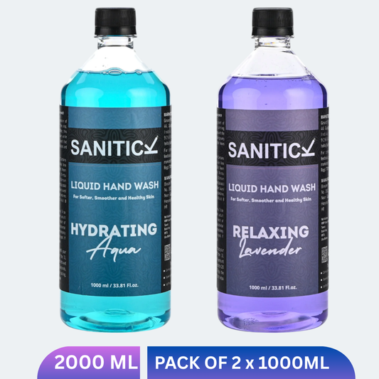 Relaxing Lavender & Hydrating Aqua | 2 Litres (Combo Pack of 2x1 Litre)