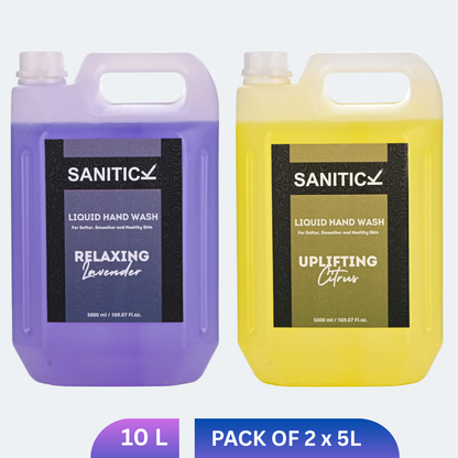Uplifting Citrus & Relaxing Lavender | 10 Litre (Combo Pack of 2x5 Litre)