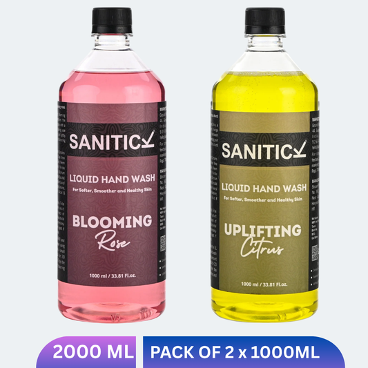 Uplifting Citrus & Blooming Rose | 2 Litres (Combo Pack of 2x1 Litre)