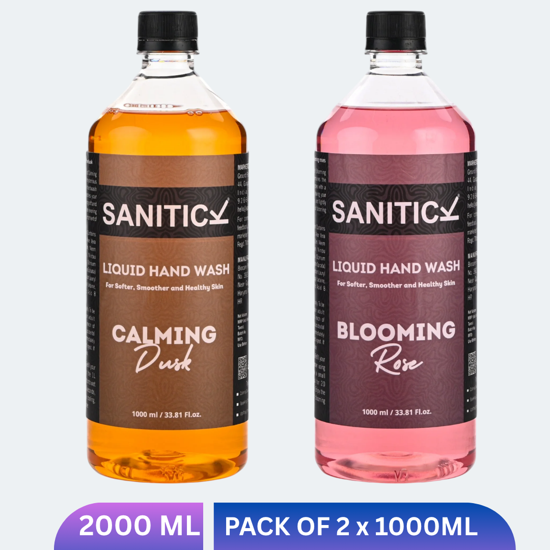 Blooming Rose & Calming Dusk | 2 Litres (Combo Pack of 2x1 Litre)