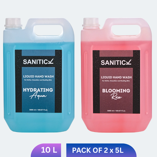 Blooming Rose & Hydrating Aqua | 10 Litre (Combo Pack of 2x5 Litre)