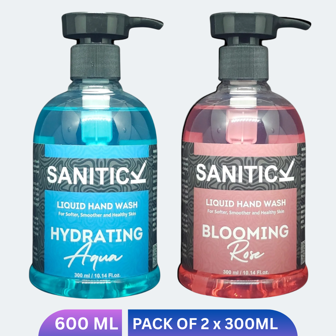 Blooming Rose & Hydrating Aqua | 600ml (Combo Pack of 2x300ml)