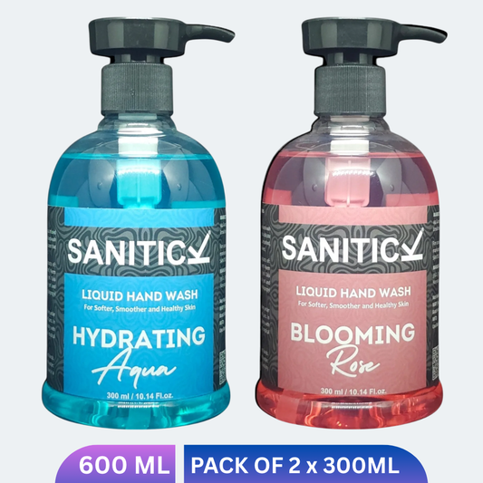 Blooming Rose & Hydrating Aqua | 600ml (Combo Pack of 2x300ml)