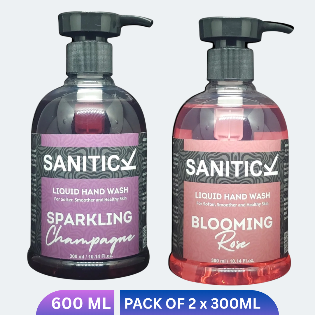 Blooming Rose & Sparkling Champagne | 600ml (Combo Pack of 2x300ml)