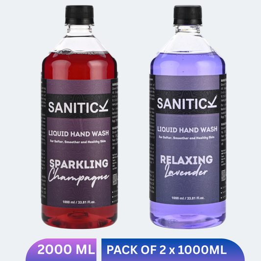 Relaxing Lavender & Sparkling Champagne | 2 Litres (Combo Pack of 2x1 Litre)