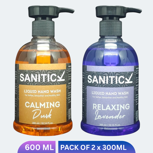 Relaxing Lavender & Calming Dusk | 600ml (Combo Pack of 2x300ml)