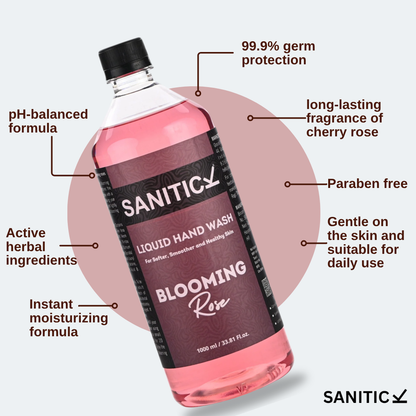 Blooming Rose & Sparkling Champagne | 2 Litres (Combo Pack of 2x1 Litre)