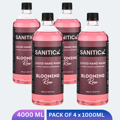 Blooming Rose | 4 Litres (Pack of 4x1 Litre)