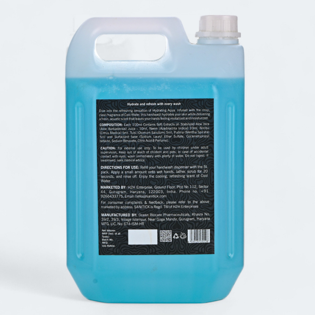 Hydrating Aqua| Germ Protection & Soft on Hands - 5 Litres