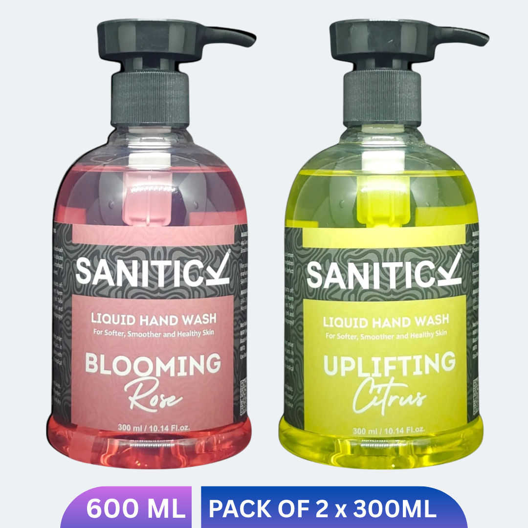 Uplifting Citrus & Blooming Rose | 600ml (Combo Pack of 2x300ml)