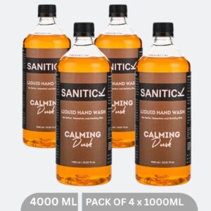 Sanitick Liquid Handwash Refill Pack | Calming Dusk | 4 Litres (Pack of 4x1 Litre)