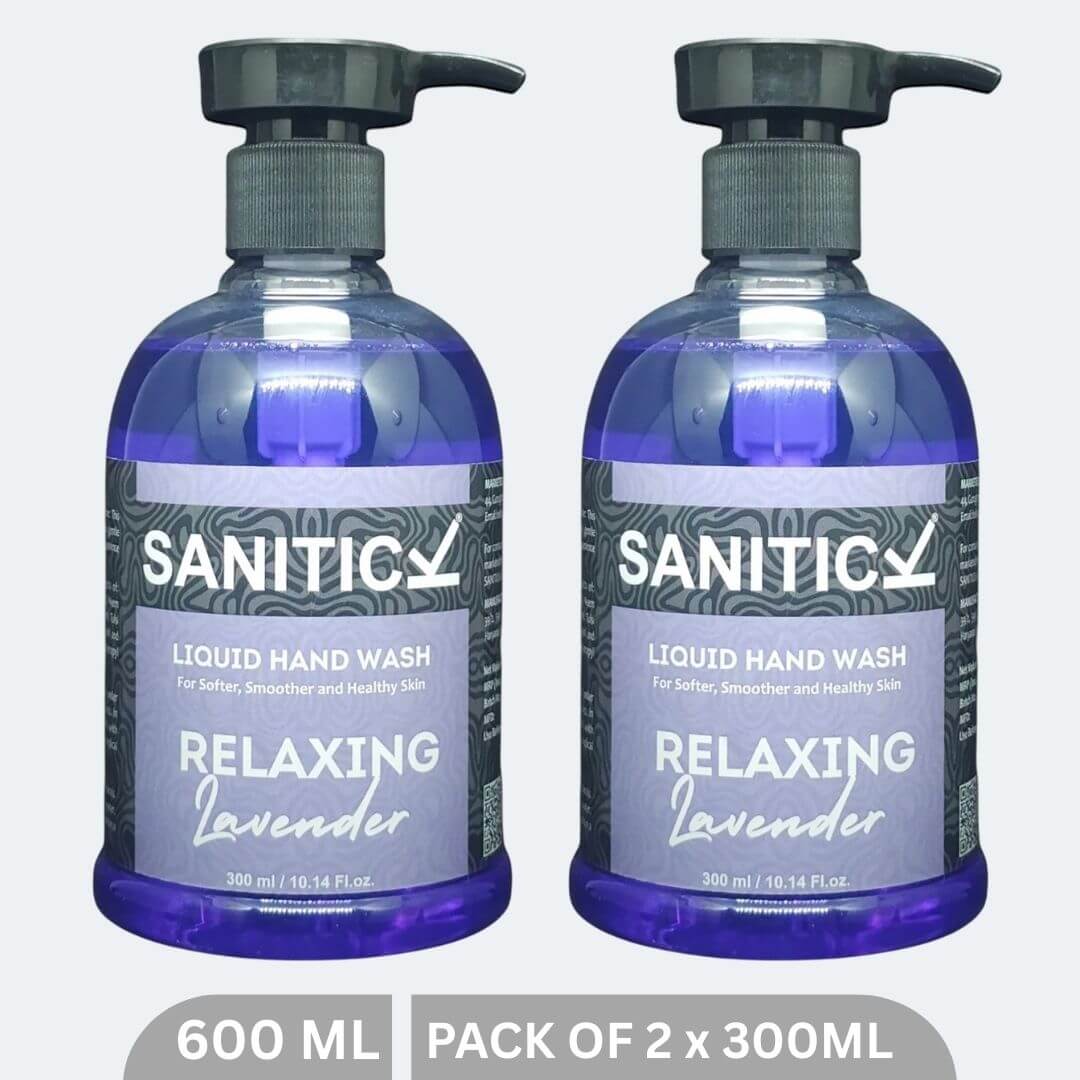 Sanitick Liquid Handwash | Relaxing Lavender | 600ml (Pack of 2x300ml)