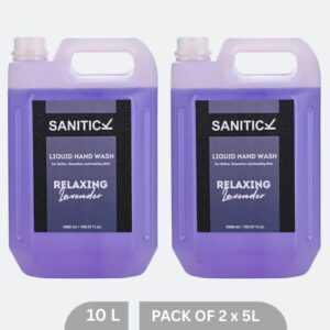 Sanitick Liquid Handwash Refill Can | Relaxing Lavender | 10 Litre (Pack of 2x5 Litre)