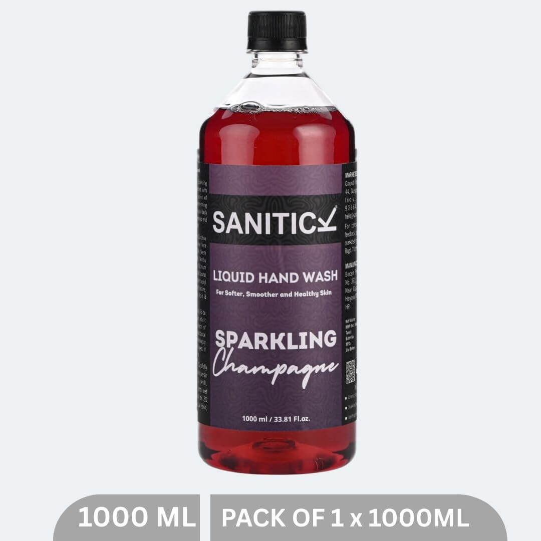 Sanitick Liquid Handwash Refill Pack | Sparkling Champagne-1 Litre